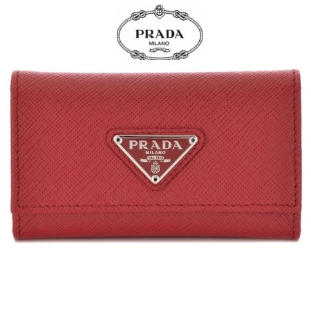 プレゼントに最適★PRADA★ 6連キーケース 情熱のレッド16SS 1M0223